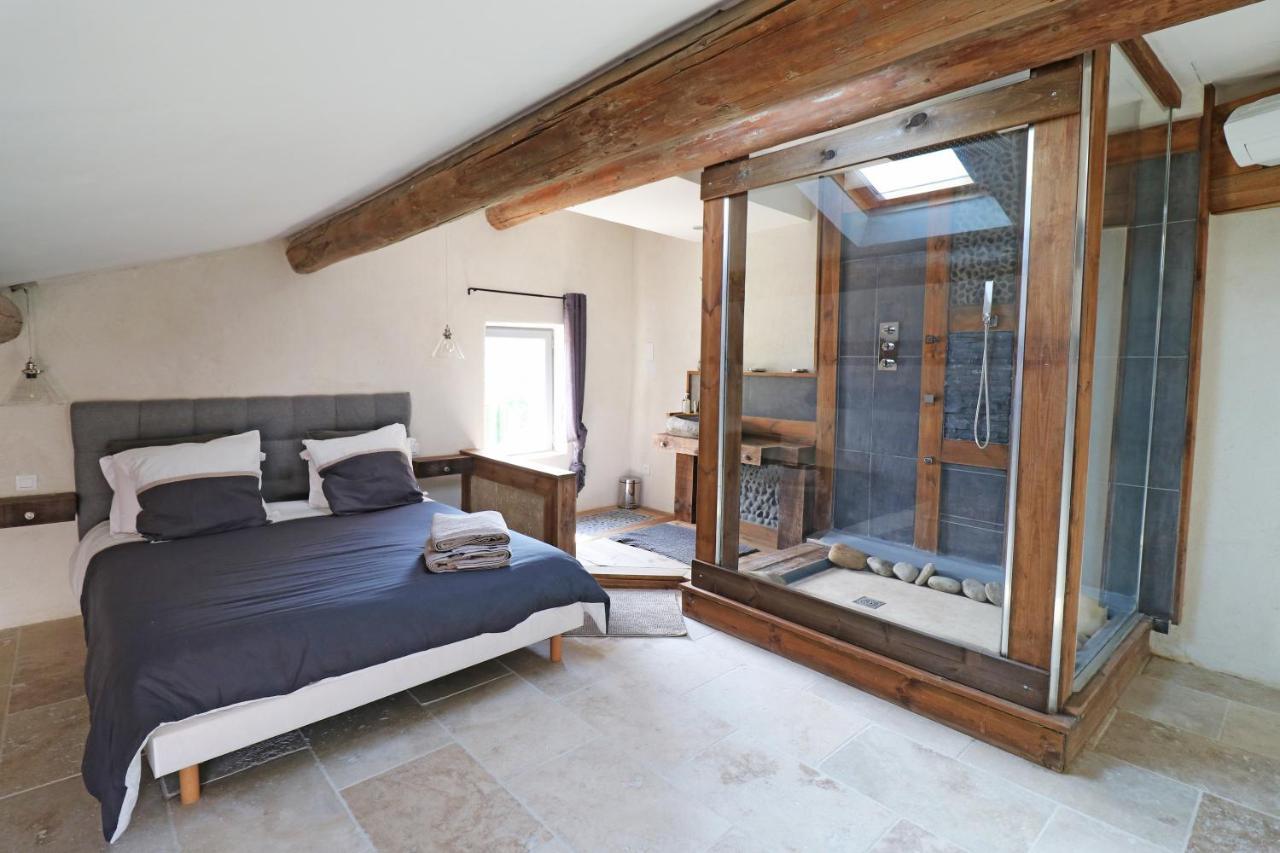 Appartement de charme Sud Luberon classé 4 étoiles Puyvert Extérieur photo